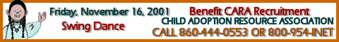 Banner ad for Fund Raising event for the Child Adoption Resource Association, Inc