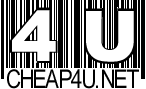 Logo created for Cheap4U - site no longer active. This logo transitions to print material extremely well, no problem faxing it